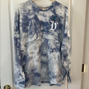 Disneyland disney Blue tie dye Spirit Jersey with stitch experiment 626